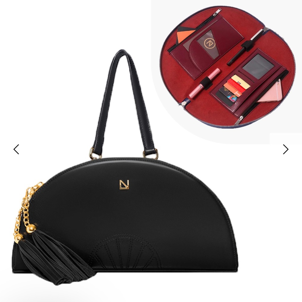 NWT Lux & Nyx black 5in1 fan bag with gold hardware & 2 straps included